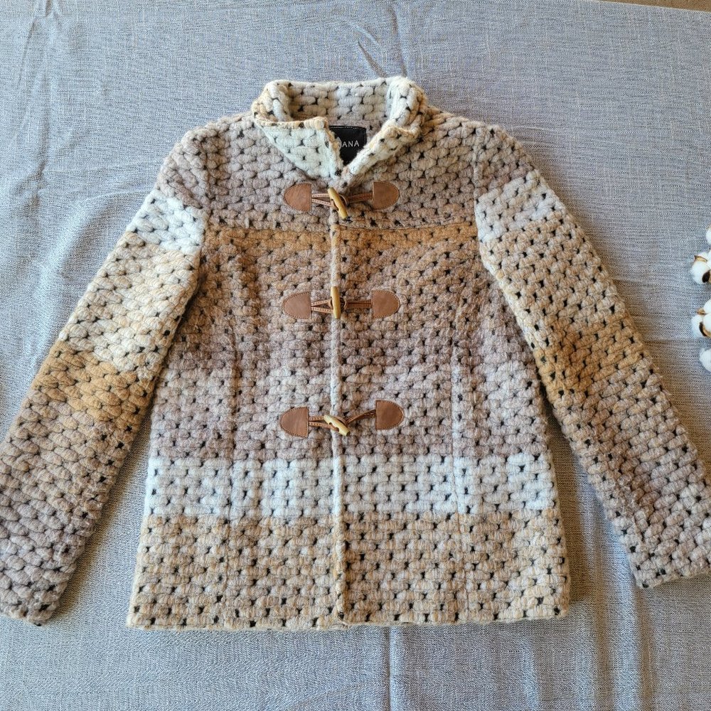 Chunky Wool Blend Knitted Sweater